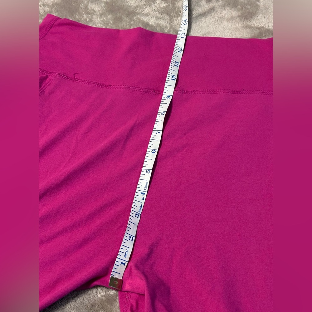Rae Mode Large raspberry high waisted poly microfiber spandex pocket leggings - Picture 7 of 10